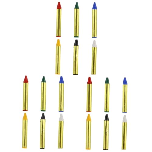Lurrose 3 Sätze Bodypainting Make Up Buntstifte Für Kleinkinder Schminkset Gesichtsbemalungsstifte Für Gesichtsbemalungsset Wasserlösliches Pigment 6 Stück * 3 von Lurrose