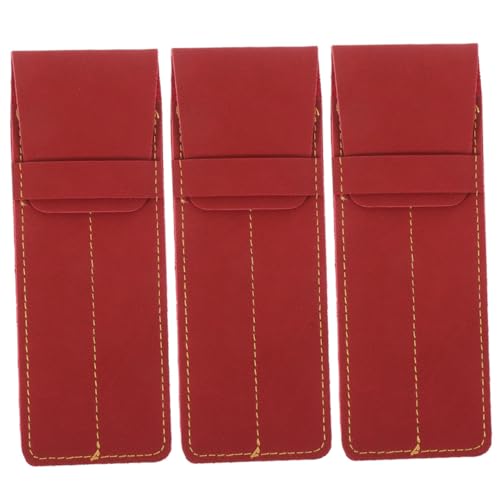 Lurrose Stifthalterhülle Aus Pu-Leder 3 Stück Verpackt Kratzfestes Und Verformungsfreies Design von Lurrose