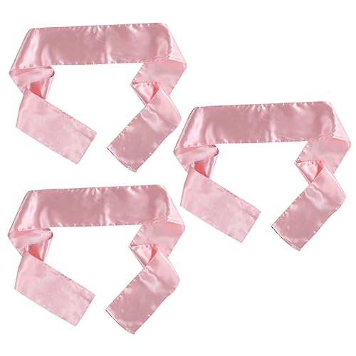 Lurrose 3st Perücke Stirnband Bandana-stirnbänder Für Frauen Satin-wrap Stirnbandkanten Aus Satin Yoga-stirnbänder Für Frauen Haarwickel Seidenimitat Aus Satin Haarring Fräulein Schnur von Lurrose