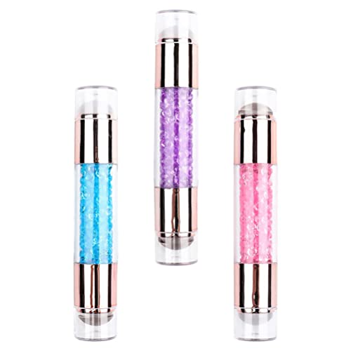 Lurrose 3 Stück Silikon Nagel Stempel Strass Nail Art Stamper Nagel Transfer Stempel Maniküre Stamper Nail Art Ausrüstung Nail Art Zubehör (Bunt) von Lurrose