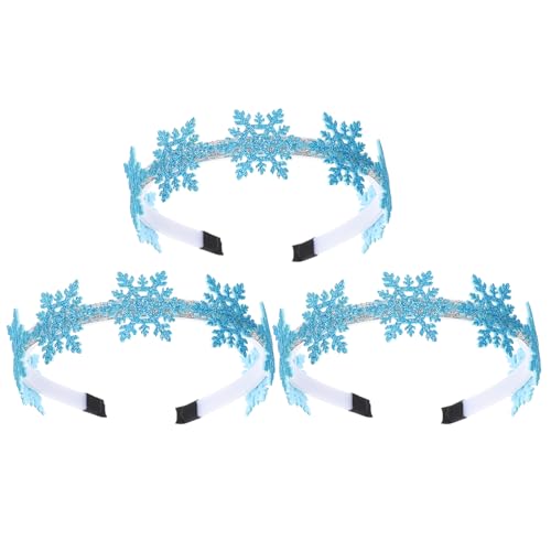 Weihnachts Haarreif glitzer haarreif Schneeflocke Stirnband Weihnachten Kopfschmuck Christmas für Mädchen Frauen Weihnachten Party Stirnband von Lurrose