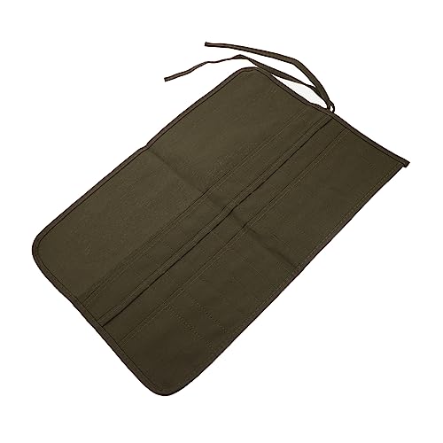 Lurrose Organizer für Künstler 30 Taschen Große Kapazität Canvas Aufrollbar Praktische Rolltasche für Make Up und Aquarellfarben von Lurrose