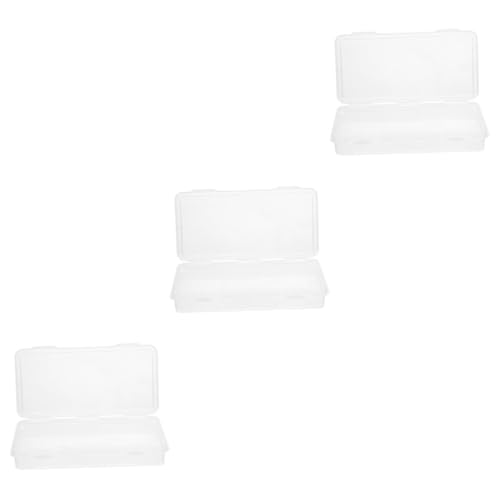 Lurrose 3stücke Praxistaugliche Transparente Aufbewahrungsbox Für Stifte Große Kapazität Stapelbar Langlebigem Kunststoff Für Bürobedarf Und Schulmaterialien von Lurrose