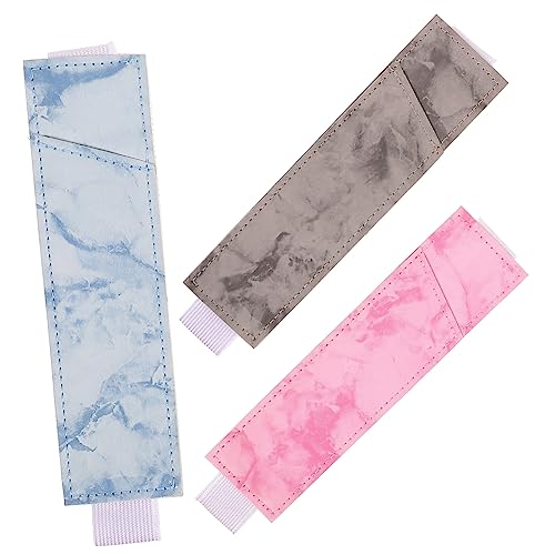 Lurrose 3stücke Elastische Stifteetui Mit Gummiband Stifthülle Für Notizbuch Stifthalter Aus Leder Praktischer Stift Lagerung Beutel Für Kugelschreiber Und Füllfederhalter von Lurrose