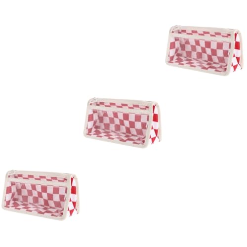 Lurrose 3stücke Portable Pen Bag Kariertes PVC-transparentes Stiftetui Mit Großer Kapazität Für Schule Und Büro Für Schreibwaren Und Kosmetikutensilien von Lurrose