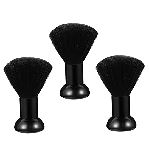 Lurrose 3st Nackenbürste Neck Haar Duster Barber Griff Haar Pinsel Haar Reinigung Kehr Duster Staubbürste Fürs Gesicht Barbier Haar Neck Duster Handhaben Das Gesicht Grundpinsel Wolle von Lurrose