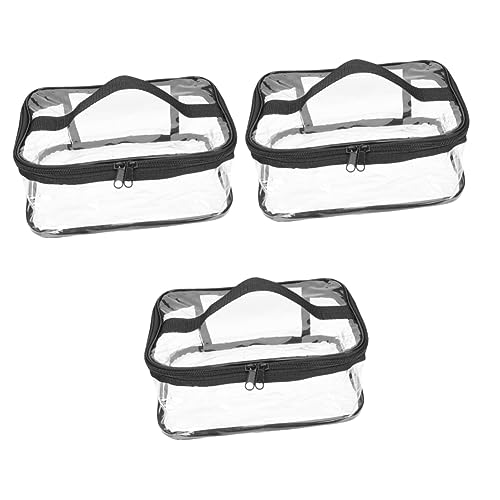 Lurrose 3st Notfallset Für Den Hochzeitstag Transparente Schminktasche Klare Schminktasche Schminktaschen Für Reisende Frauen Klare Kosmetiktaschen PVC Aufbewahrungstasche Bilden Braut von Lurrose