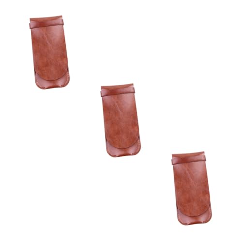 Lurrose 3stücke Vintage Stifteetui Handgefertigtes Stift Schutzhülle Für Büro Schule Und Zuhause Kaffee von Lurrose