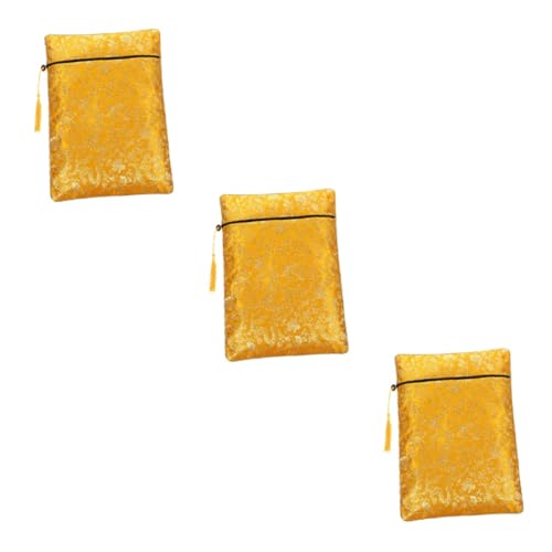 Lurrose 3stücke Zipper Storage Bag Für Bücher Und Schreibwaren Große Kapazität Dekorative Aufbewahrungstasche Für Zuhause Und Schule Für Stifte Notizen Und von Lurrose