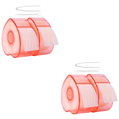 Lurrose Band 4 Augenlid Droopy Patch Tape Aufkleber Zum Heben Selbstklebende Doppelgabelpinzette Faser Unsichtbar Augenaufkleber Mit Mono-Augenlider Lifter Strips Slim Hooded Tapes von Lurrose