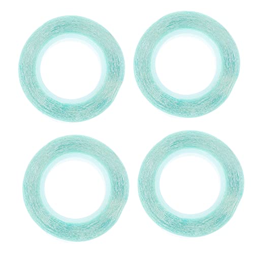 Lurrose 4 Rollen Perücke Doppelseitiges Klebeband Haarflickenband Doppeltes Rückenband Blaue Haargummis Spitzenband Vorne Lace Front Perückenband Echthaarperücken Papier Perückenkleber Pu von Lurrose