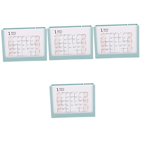 Lurrose 4 Stück 2023 2023 Stifthalter-tischkalender Schreibtisch-Container Kalender Stifthalter Schreibwaren-Organizer Schreibtischaufsatz Stifthalter Tasse Desktop-Box P.s Mini Büro von Lurrose