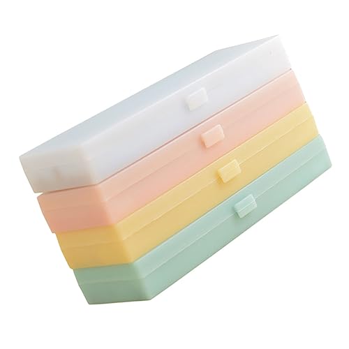 Lurrose 4-in-1-federmäppchen-set – Durchscheinende Bleistiftboxen Aus Kunststoff Mit Mattiertem Design Pp-Material Für Büro Und Schule von Lurrose