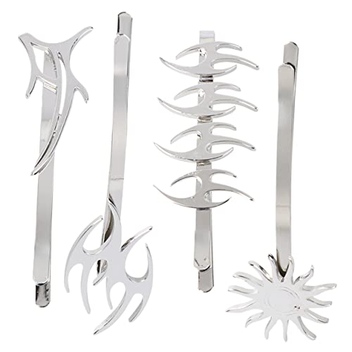 Lurrose 4 Stück Halloween-knall-clip Weihnachts-haarschmuck Seitenclip Haarnadel Lustige Haarspange Alte Haarnadeln Haarspangen Mit Strass Altes Haar Metall Knopf Jahrgang Braut von Lurrose