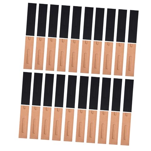 Lurrose 40 Stück Teiliges Kraftpapier Pen Sleeve mit Sichtfenster Faltbare Stifthüllen aus Robustem Papier Stilvolle und Praktische Federtaschen für Schreibgeräte zur Stifteaufbewahrung von Lurrose
