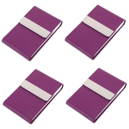 Lurrose 4stücke Business Card Holder Metall Und Großer Tragbarer Visitenkartenetui Für Und Damen Mit -Schutz Für Geschäftsreisen Und Networking von Lurrose