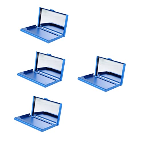 Lurrose 4stücke Metall Visitenkartenetui Mit Integriertem Spiegel Stilvoller Kartenhalter Für Damen Tragbare Aluminium Kreditkartenbox Für Id-Karten Und Bankkarten von Lurrose