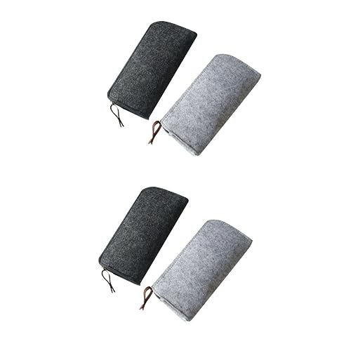 Lurrose 4stücke Teiliges Federmäppchen Dunkelgrau Große Kapazität Für Stifte Kosmetik Und Handy Praktische Aufbewahrungslösungen Für Schule Und von Lurrose