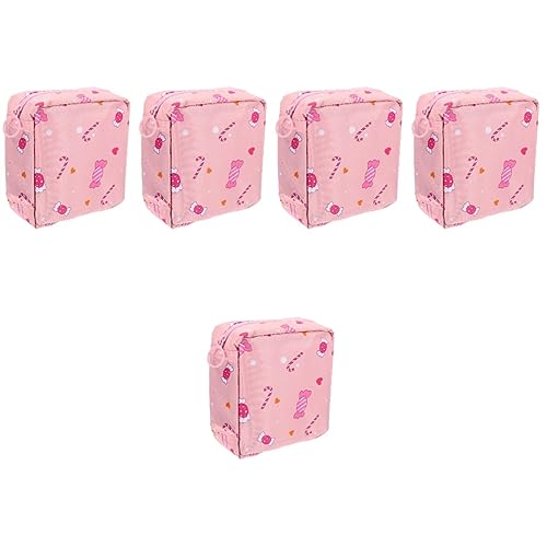 Lurrose 5st Tante's Handtuch-Aufbewahrungstasche Mini-nasstasche Sammeln Beutel Sanitärhalter Für Den Täglichen Gebrauch Wiederverwendbar Polyester Multifunktion Pads Damen von Lurrose