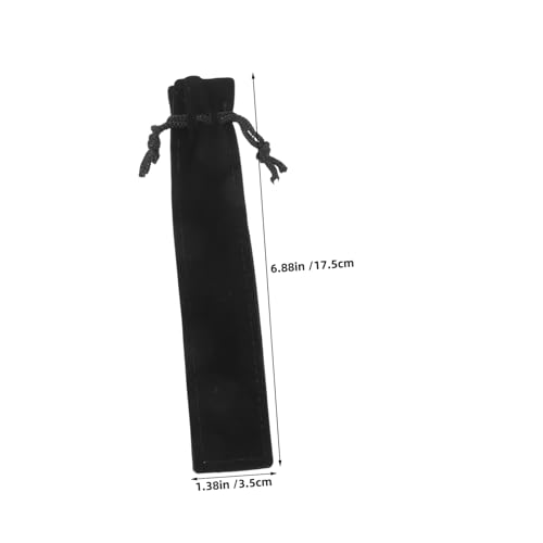 Lurrose 50 Stück Samt-stifttasche mit Kordelzug Weiche Gepolsterte Federmappe Stifthülle für Füller Bleistifte und Marker Praktischer Schutzbeutel für Schüler Büro und Geschenk von Lurrose