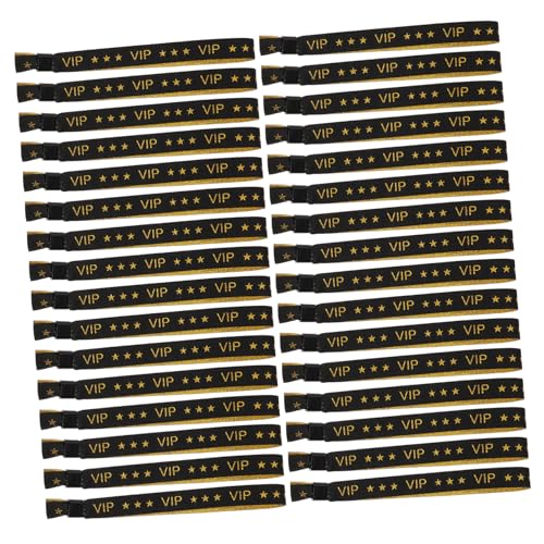 Lurrose 50 Stück Vip Armbänder Einlassarmbänder für Hochzeiten Konzerte Festivals und Events Anpassbares Design Schnelles Identitäts Check Leicht und Bequem von Lurrose