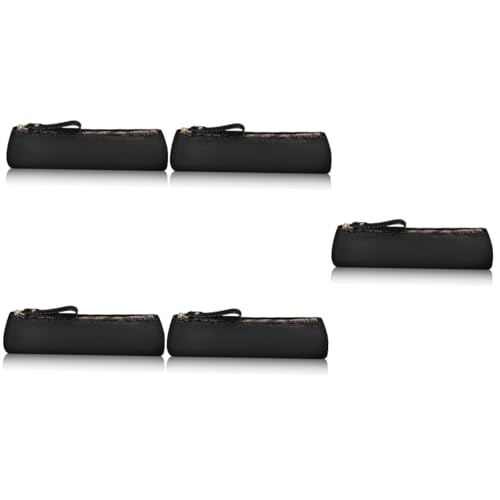 Lurrose 5stücke Handgefertigter Federmäppchen Hochwertigem Rindsleder Und Schlankes Design Für Schule Und Vielseitig Einsetzbar Als Stiftehalter Und Aufbewahrungstasche Für von Lurrose