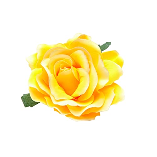 Lurrose 5st Rosafarbene Haarnadeln Haarklammer Flamenco- Hochzeitsdekoration Blumen Partydekorationen Im Mexikanischen Stil Haarbrosche Weihnachtsdeko Brautjungfer Rosen Gelbe Rose von Lurrose
