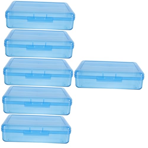Lurrose 6stücke Stapelbares Kunststoff Federmäppchen Langlebige Schreibwarenbox Mit Druckverschluss Praktische Stiftaufbewahrung Für Schule Büro Und von Lurrose