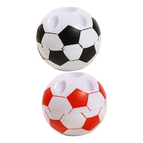 Lurrose 6 STK Stifthalter Fußball-Statue Bleistiftbecher Topfständer Fußball-bleistiftbehälter Make-up-pinselhalter Füllfederhalter Bleistift Für Kinder Lagerung Skulptur Büro Abs von Lurrose