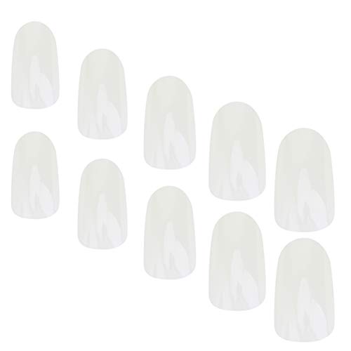 Lurrose 600Pcs Künstliche Nägel Ovale Nägel Falsche Runde Nägel Sargnagelspitzen Volle Abdeckung Acrylnägel Künstliche Nägel für Frauen Weibliche Damen von Lurrose