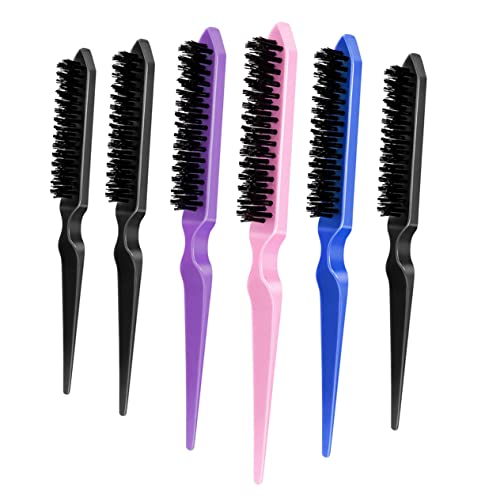 Lurrose 6Pcs Haare Toupieren Bürste Toupieren Bürste Für Feines Haar Frisur Haarkämme Lockenkamm Massagegerät Massagekamm Glättungskamm Wolle Salonkämme Bürsten Dreireihige Kämme von Lurrose