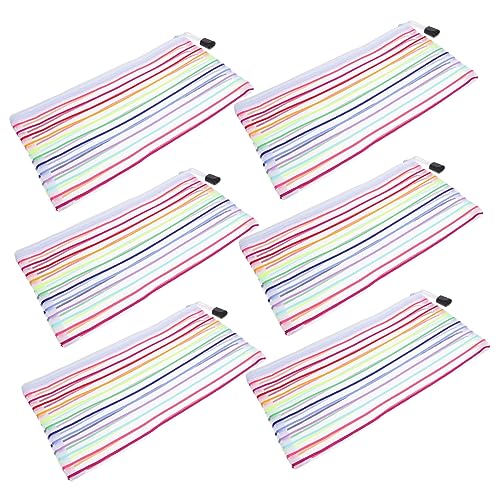 Lurrose 6stücke Geldbeutel Für Bargeld Schecks Geldquittungen Bleistiftbeutel Netz-Stift-aufbewahrungstaschen Tragbar Und Leicht Zusammenklappbar Vielseitig Einsetzbar Für von Lurrose