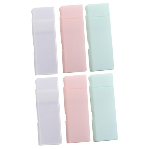 Lurrose 6stücke Kunststoff Bleistiftbox Für Schreibwaren Halbtransparentes Und Mattiertes Design Für Schule Und Aufbewahrung Von Kleinteilen von Lurrose
