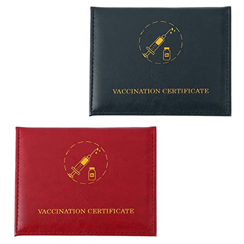 Lurrose 6stücke Pu Impfkarte Schutzetui Und Verschleißfest Mit Zwei Kartenfächern Für Impfpass Id Und Kreditkarten Rotbraun von Lurrose