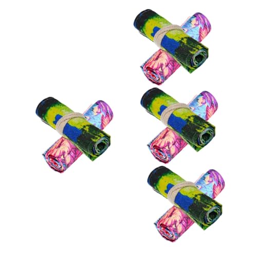 Lurrose 8stücke Roll-up Stiftemäppchen Canvas Im Ahornblatt-Design Teiliges Mit Fächern Für Schule Kunst Und Zeichnen Aufbewahrung Für Buntstifte Und Künstlerbedarf von Lurrose