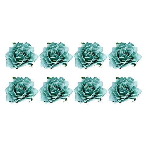 Lurrose 8st Rosafarbene Haarspange Gelbe Corsage Für Frauen Haarspange Aus Stoff Rosenblumenbrosche Blumenhaar Vintage Rosenbrosche Fräulein Revers Plüschstoffe Haarnadel von Lurrose