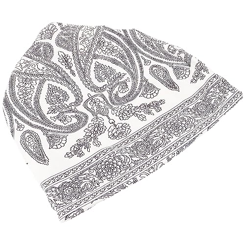 Lurrose Baotou Baumwolle Turban-duschhaube Bandanas Für Damen, Haarschal Weiche Haarhaube Polyester-mützen Elastische Haarhaube Gemusterte Mütze Afrikanischer Hut Fräulein Sanft Haufen Hut von Lurrose