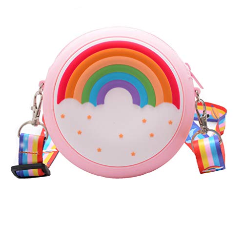 Umhängetasche Mädchen Tasche Süße Geldbörse Mit Regenbogenmünzen Clutch-geldbörse Geldbörse Tasche Ranbow Münzbörse Cartoon-brieftasche Kleines Mädchen Kieselgel Handtasche Kind von Lurrose