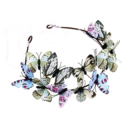 Lurrose Schmetterlings-stirnband Für Hochzeiten Schmetterlingsblumen Brautkranz Modisches Schmetterlings-haarband Für Besondere Anlässe von Lurrose