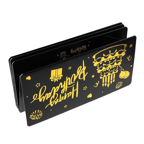 Lurrose Eleganter Geburtstagsgeldumschlag mit Kartenfächern Überraschungs Geldhalter für Bargeld und Geschenkkarten Stilvoller Geldbeutel für Männer Frauen und Jugendliche von Lurrose