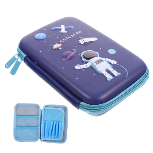 Lurrose Große Eva Stifttasche mit Reißverschluss Wasserdichtes Langlebiges Etui für Schüler Multifunktionaler Organizer für Stifte Lineal Münzen Tragbare Handliche Federmappe mit Blauem Lurrose Große Eva Stifttasche mit Reißverschluss Wasserdichtes Langlebiges Etui für Schüler Multifunktionaler Organizer für Stifte Lineal Münzen Tragbare Handliche Federmappe mit Blauem von Lurrose