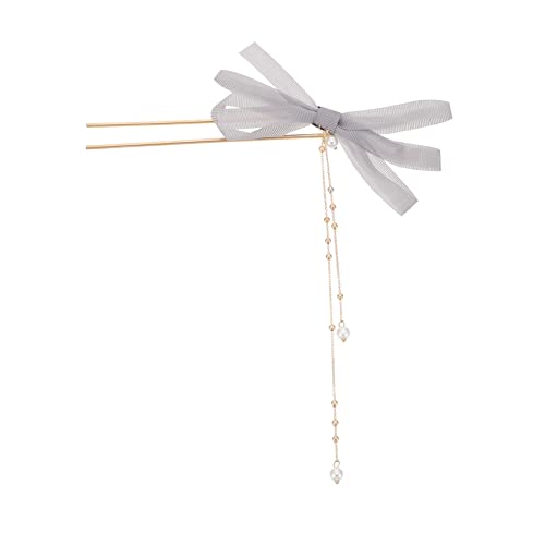 Lurrose Haarnadel Antike Haarspangen Haarkamm Vintage Haarschmuck Für Frauen Chinesische Haarstöcke Quaste Perle Braut Haarspange Haargabel Clip Japanisch Südkorea Organza Hanfu Mädchen von Lurrose