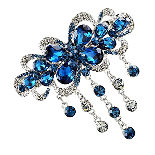 Lurrose Haarnadel Haar Clip Strass-haarspange - Haar- Barrettes. Schmetterlingsklammern Für Frauen Strass Haar Haarspange Vintage Haarspangen Modellieren Fräulein Zinklegierung Schmuck von Lurrose