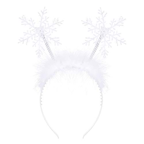Lurrose Haarreif für Weihnachten mit Schneeflocke für Kinder von Lurrose