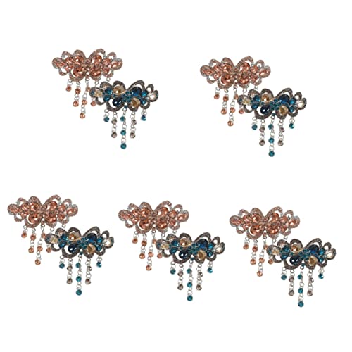 Lurrose 10 Stk Haarspange Mit Strass-quaste Haarspangen Für Frauen Frühlingshaarspangen Funkelnde Haarspangen Vintage-strass-haarspange Frauen Haarnadeln Strasssteine Mädchen Groß Südkorea von Lurrose