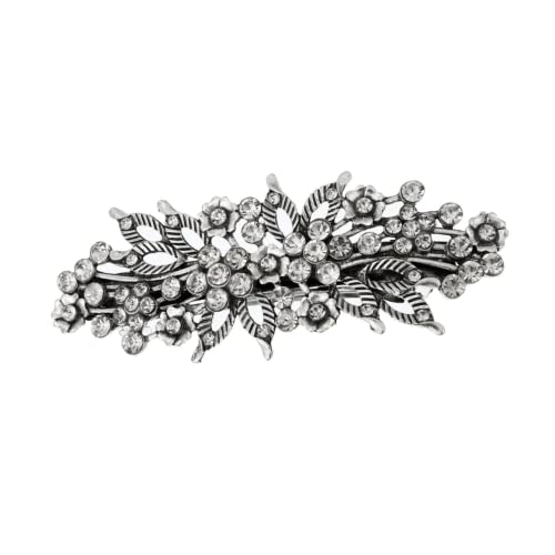 Lurrose Haarspange Mit Strass Funkelnde Haarspange Strass Blumen Haarspange Frauen Kopfschmuck Diademe Für Mädchen Strass-haarnadel Haarnadel Aus Kristall Blumenclip Abs Damen Hochzeit von Lurrose