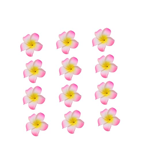 Lurrose Hawaiianischer Blumenclip Blumensimulation Haarnadel Hawaiianische Accessoires Für Mädchen Hibiskusblüten-haarspangen Sommer-haarspangen Reisen Frangipani Schmücken von Lurrose
