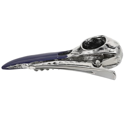 Lurrose Halloween-haarspange Geist Vogelschädel-haarspangen Gothic Knochen Dekorationen Skelett -haarspange Halloween-haarschmuck Für Frauen Zubehör Legierung von Lurrose