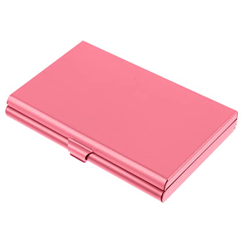 Lurrose Visitenkartenhalter Aus Metall Mit Spiegeldesign Und Leicht Für Kreditkarten Ausweise Und Visitenkarten Organisierter Karten-Organizer Für Damen Und Frauen von Lurrose