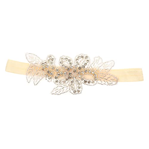 Strass-haarschmuck Für Kinder Baby Mädchen Stirnband Blumenstirnband Für Babys Baby Säuglingsblume Babyhaarband Aus Spitze Stoff Strasssteine Kleine Strumpf von Lurrose